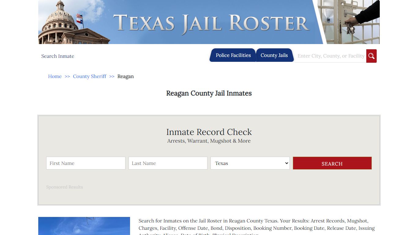 Reagan County Jail Inmates - Jail Roster Search