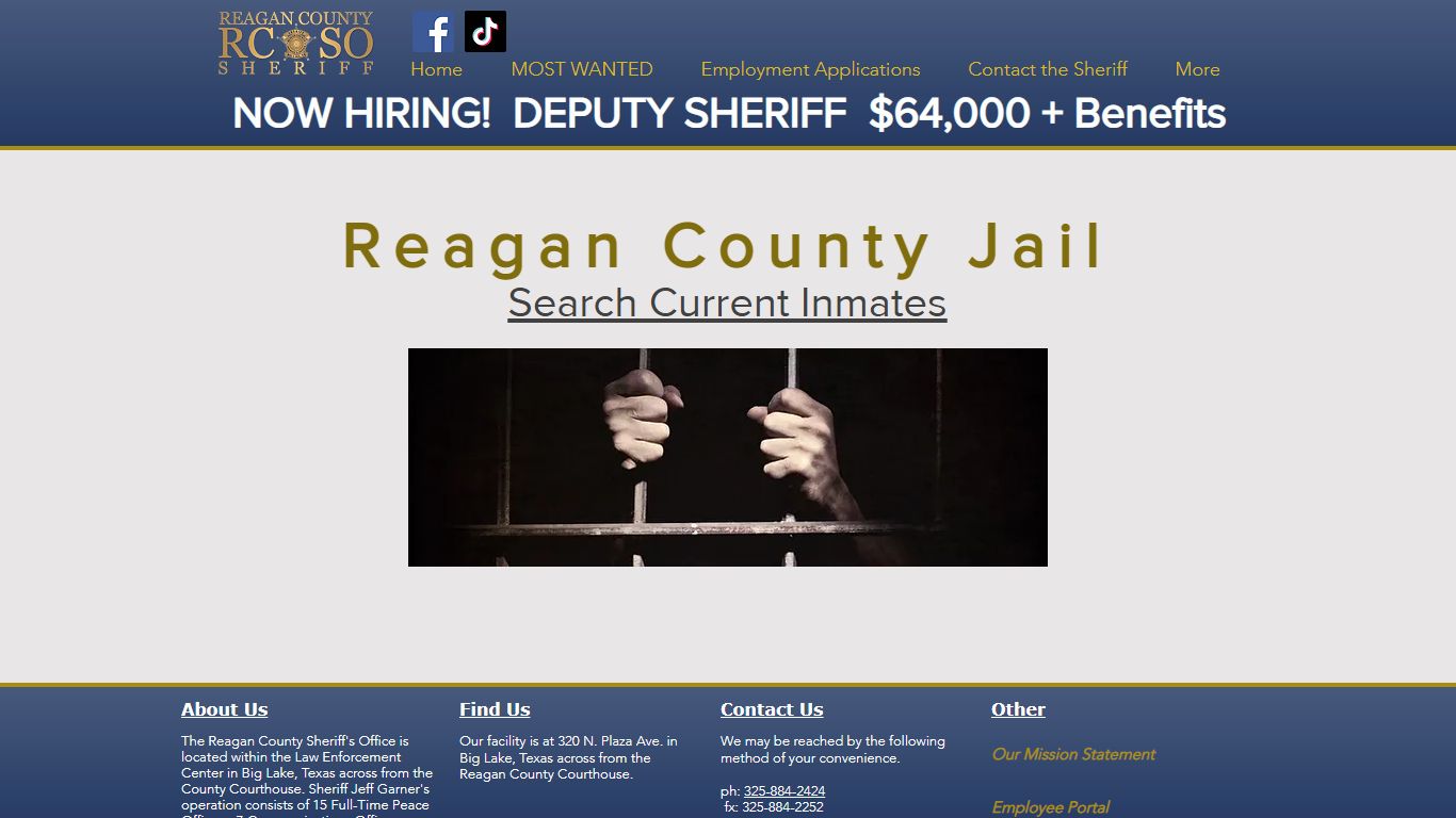 Jail Services | Reagan County SO